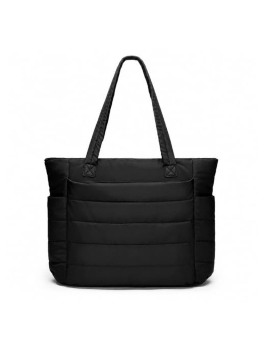 Puffer Tote Bag Lightweight Puffy Tote Anti-Theft Zipper Work Travel Gym